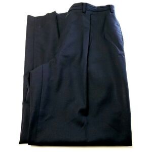 Calvin Klein Wool Dress Pants 34/33 High Rise Pleated Blue Tagged 38L Has Been T